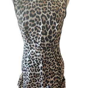 Kate Spade Black and Brown Patterned Dress